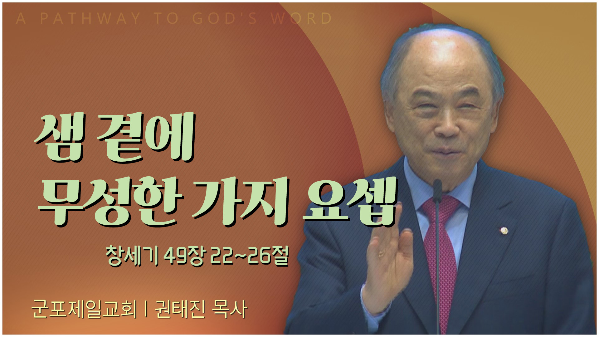 샘 곁에 무성한 가지 요셉┃군포제일교회 권태진 목사	